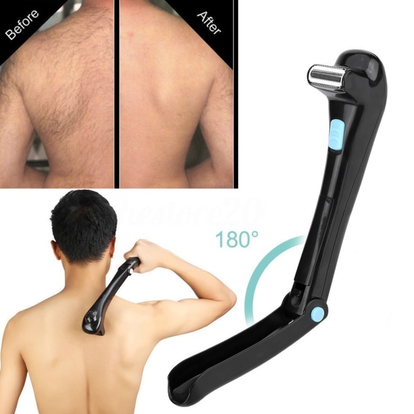 Men Electric Back Hair Shaver Shaver Depilatory Manual Cordless Foldable Body Hair Trimmer Hair Removal Tool Shower