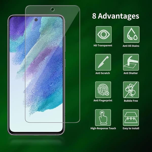 3 kpl Samsung S22 -näytönsuoja karkaistua lasia