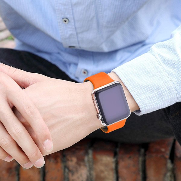 Watch kompatibelt med Watch 42-44mm mjukt silikon