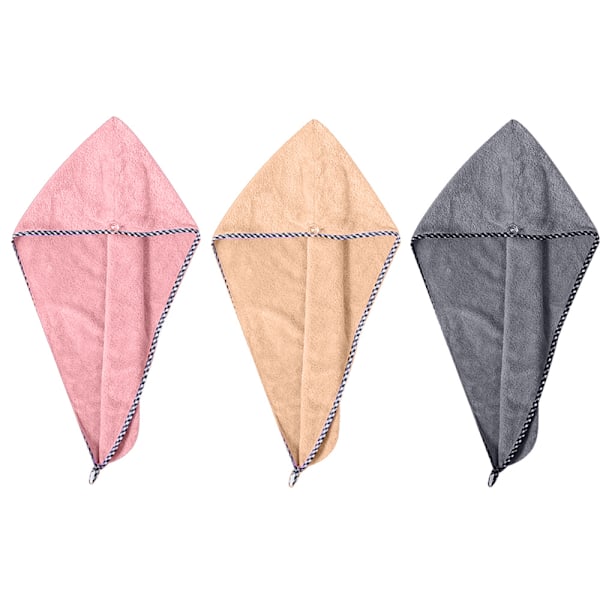 Mikrofiber Hårhandduk, Ultraabsorberande Skyddar Ditt Hår Från Skador, Halkfri Design Säkerställer Säker Passform För Alla Hårtyper Och Längder