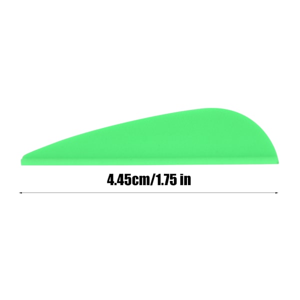 50PCS 1.75 Inch Rubber Universal Arrow Feather Archery Hunting Bow Equipment DIY Tool AccessoryGreen