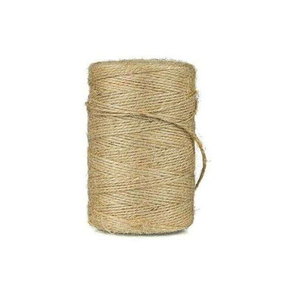 Naturlig Jute Snöre, Retro Stil Hållbar Hantverkstråd, 200 Meter Miljövänligt Dekorationsrep för Presentinslagning, Perfekt för Inomhus- och Utomhusbelysning,