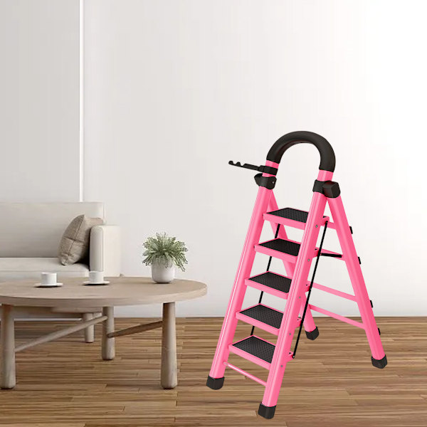 Foldbar Teleskopisk Stiger Elevator Tykkere Stor Pedal Stabil og Holdbar Fiskenbens Stiger Indendørs Multifunktionel Trin Stiger