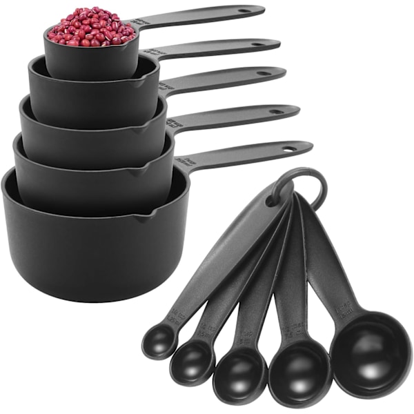 Ergonomisk Design, Bekvämt Grepp Måttsats Med Innovativ Utrymmesbesparande Design För Enkel Organisation Och Förvaring