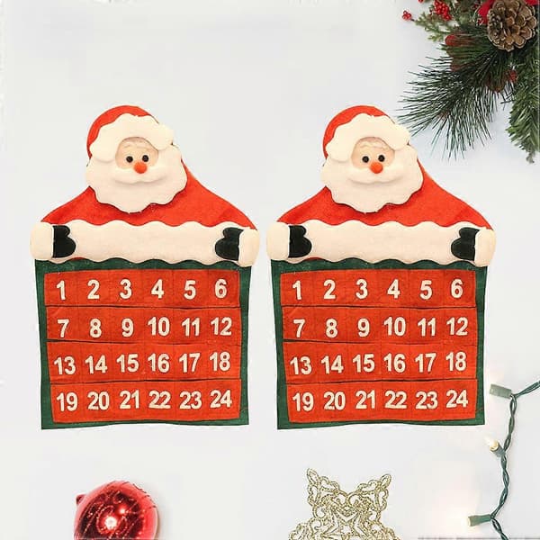 Julekalender Julenisse Hengende dekorasjon 4 stk