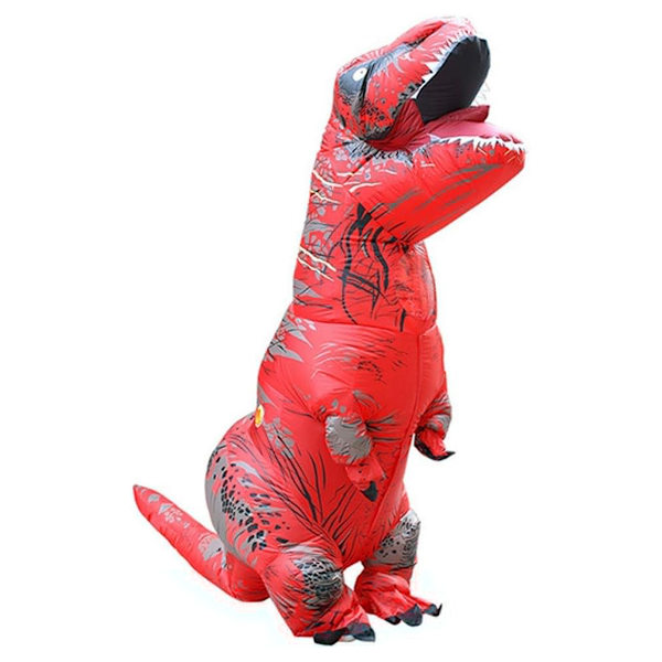 Tyrannosaurus Rex Sjov Halloween Dinosaur Oppustelig Dragt Ride Dinosaur Muskel Dinosaur Oppustelig Dragt Bright Red Adult version