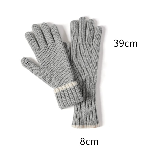 Vinterhandskar Pekskärm Handskar Stickade Fingerhandskar