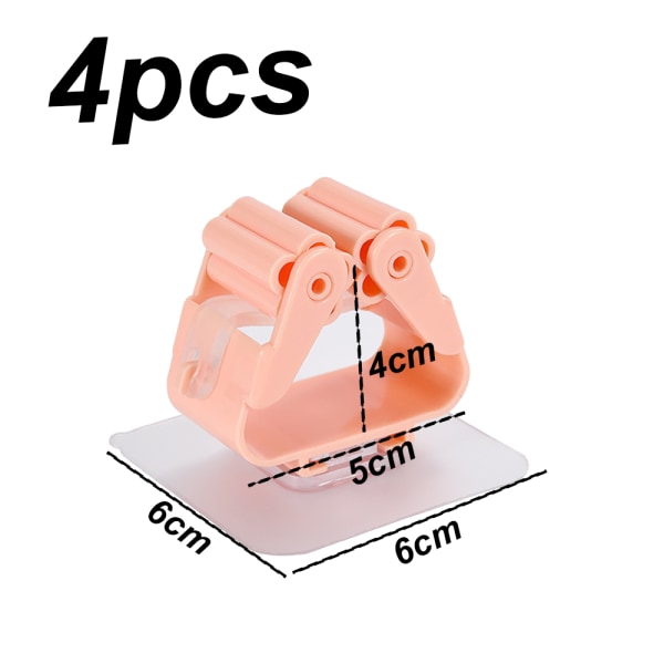 Kvasthållare， Kvast och sophängare för hem, kök, trädgård Pink