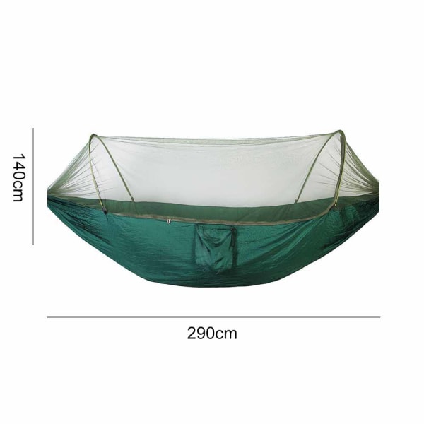 Camping hængekøje med myggenet, udendørs rejsegynge sove