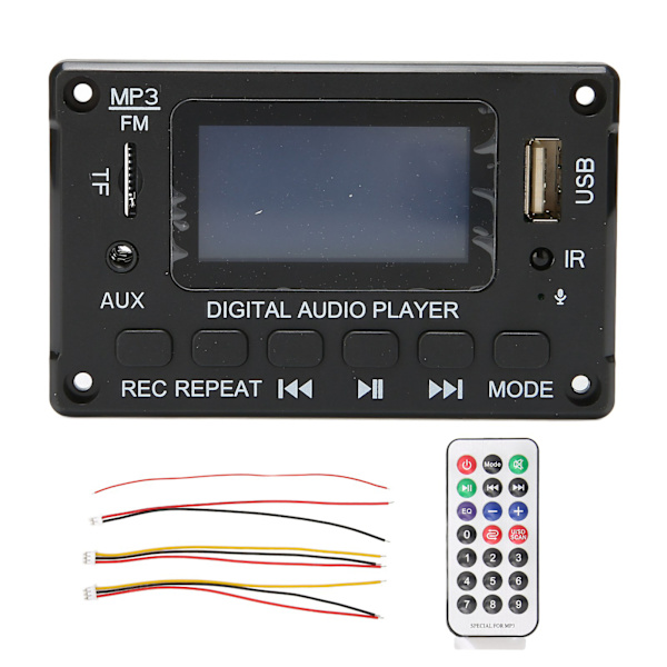 Bluetooth-dekoodauskortti LCD-näytöllä Monitoiminen Auton MP3-dekoodauskortti Autoon