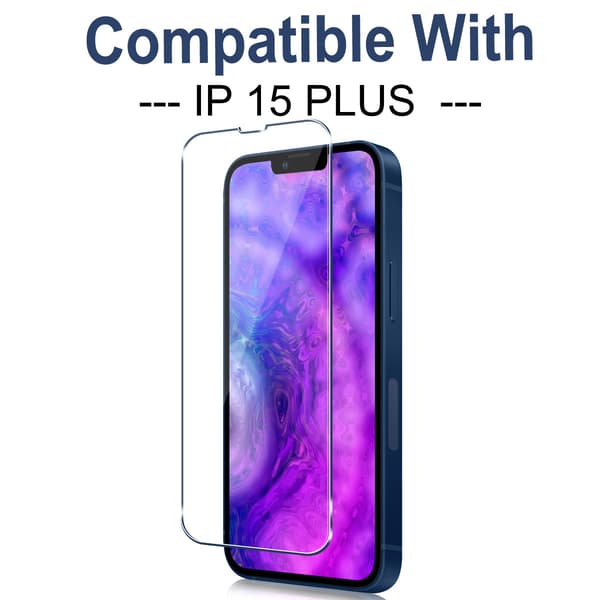 iPhone 15 Plus Skärmskydd av Härdat Glas – 3-Pack för Extra Skydd och Säkerhet