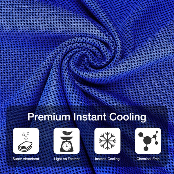 Kølehåndklæde 4 Pack Instant Relief Microfiber Cool håndklæder
