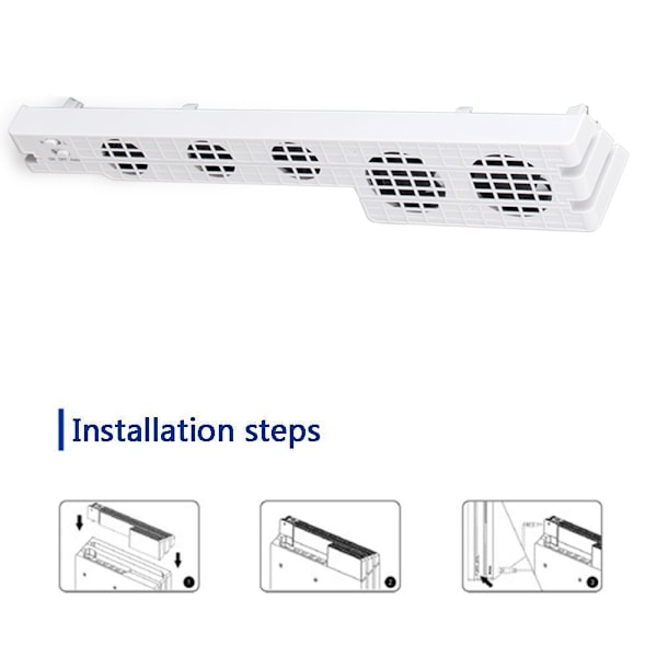 Kjølevifte for PS4 PRO USB Ekstern Kjøler 5 Vifte Temperatur