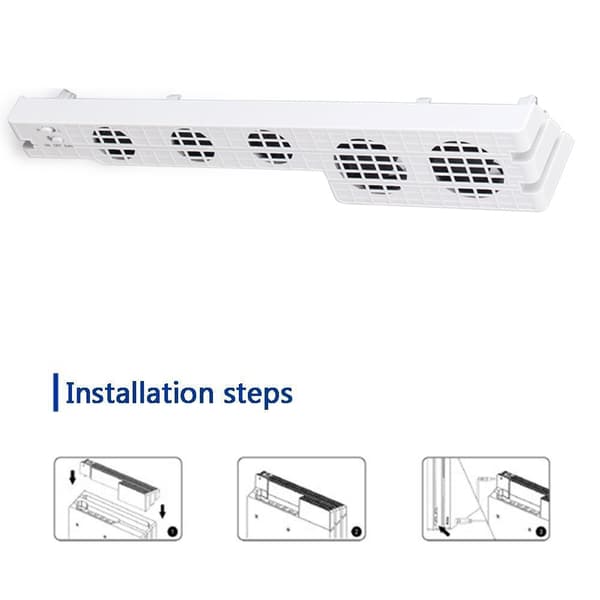 Køleventilator til PS4 PRO USB Ekstern køler 5 ventilatortemperatur