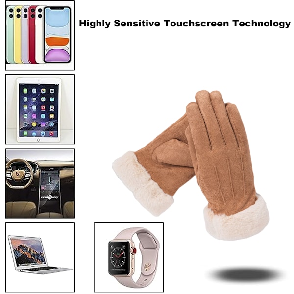 Handsker Kvinder Vinter Varme Touchscreen