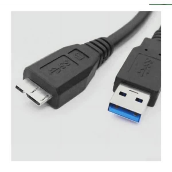 USB 3.0 till Micro-B Kabel Super Speed Extern Hårddiskkabel med Extra Ström Y-konfiguration för Sömlös Dataförlängning, Dubbel Typ-A Hane till