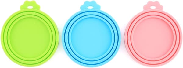 Holdbare låg til dyrefoderdåser, silikonelåg i universalstørrelse til dåser, der holder hunde- og kattefoder frisk, sikkert og giftfrit, BPA-frit, tåler opvaskemaskine, let