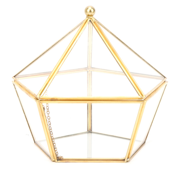 Unik geometrisk suckulent växtkruka konstgjord blomma behållare hållare dammskydd dekor