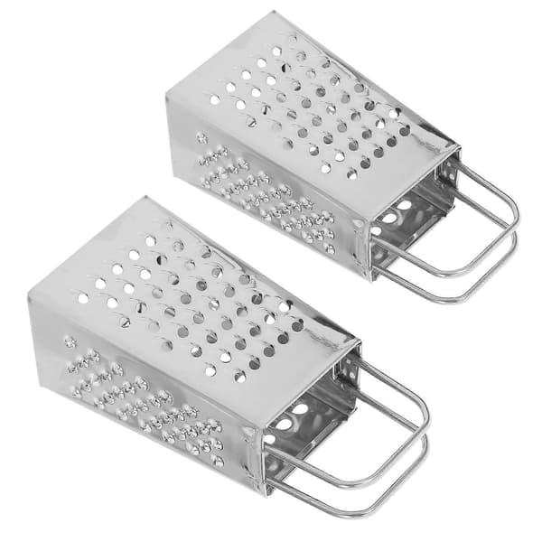 Mini osterevjern i rustfritt stål med fire sider for hjemmet, 2 stk.