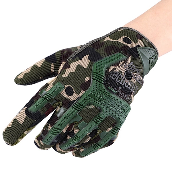 Army Combat Tactics Gloves Men Full Finger Camouflage Paintball Military Gloves Camouflage L