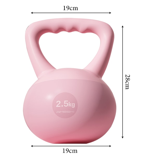 Mjuk Kettlebell för Kvinnor, Squatträningsprogram, 5kg Pot Dumbbell, Höftstyrketräning, Sandsäck Kettlebell, Fitness