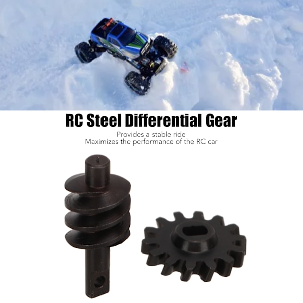 RC Differentialaksel Stålgear 12T 13T 14T 16T RC Bilopgraderingsdele til Axial SCX24