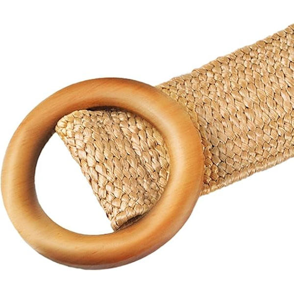 Elastisk stråbælte, tøjbælte, jeansbælte, velegnet til kvinder