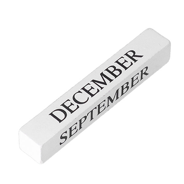 Träevighetskalender Elegant Praktisk Retro Fashion Style Miljövänlig Skrivbordskalender Block för Hemmakontor