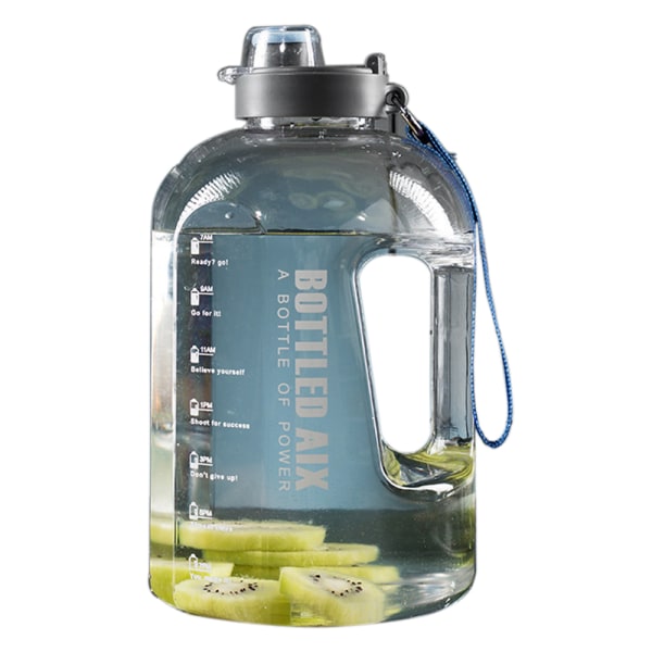 2,2L vattenflaska med halm - Vattenkanna - Motiverande vatten