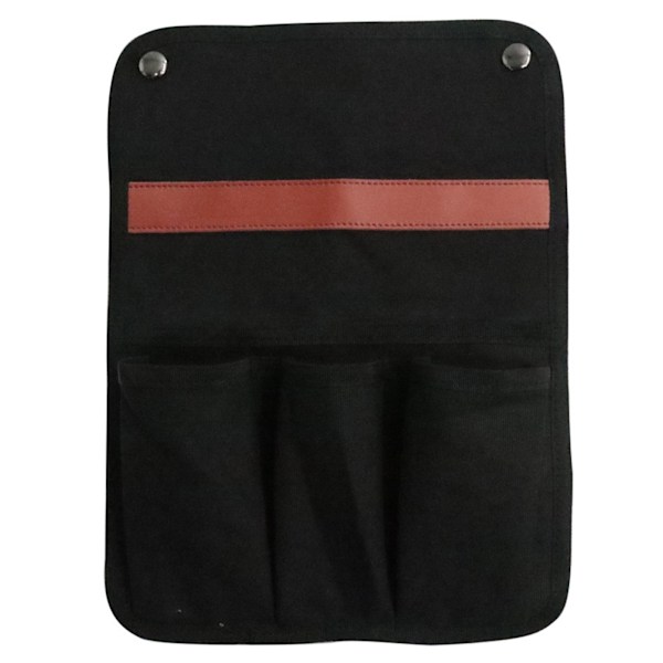 Tuoli Caddy Bag Ripustus Yöpöydän Järjestäjä Säilytyspussi Tasku Tuoli Sairaalasängyt Leiri Canvas Musta