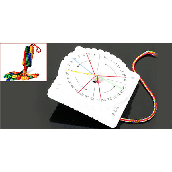 Blandet 4stk Armbånd Strikning Kumihimo Skive Disk Bakke Flettet