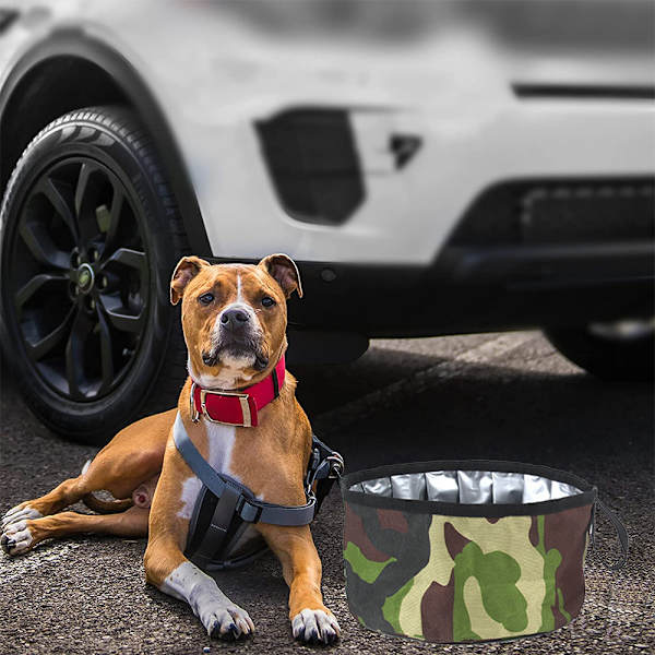 Reisebolle for hund, bærbar, sammenleggbar drikkebolle for hund på farten
