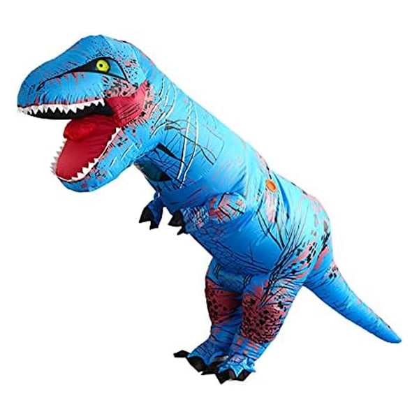 Tyrannosaurus Rex Sjov Halloween Dinosaur Oppustelig Dragt Ride Dinosaur Muskel Dinosaur Oppustelig Dragt Lake Blue Adult version