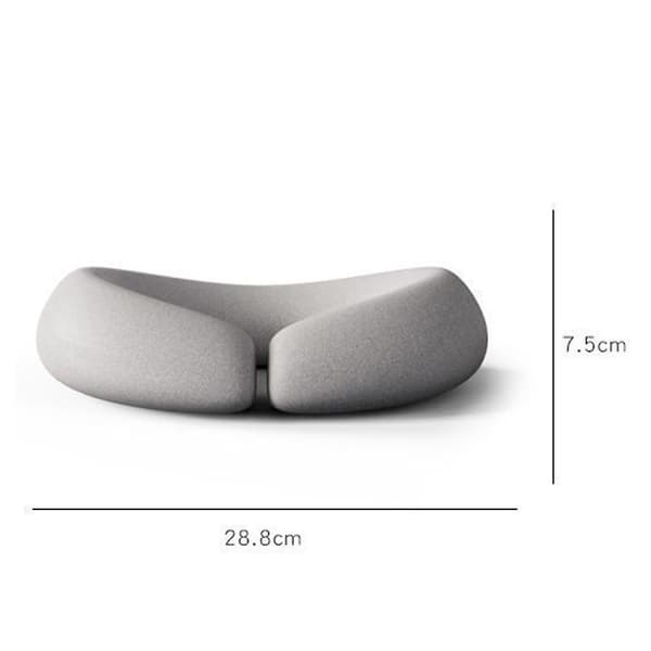 Enkel ansiktskudde för massage, bekväm U-formad kudde för massage och spa Grey sponge