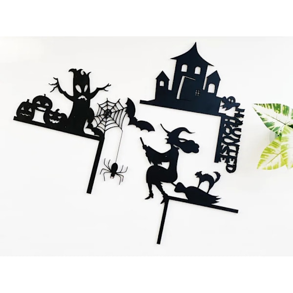 Intrikat Design Metall Halloween Dekoration, Stilfull Dörrdekoration Med Spöklik Atmosfärförhöjare, Lättinstallerad Hållbar Metallkonst För Unisex