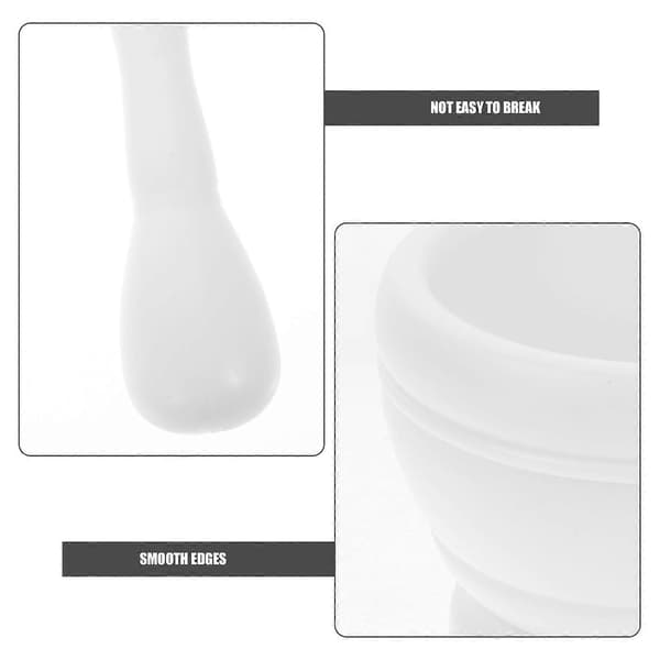 Återanvändbart set med mortel och mortelstöt i plast för kryddkrossning, 4-pack