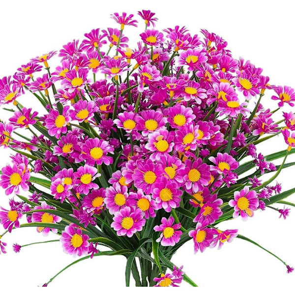 Konstgjorda Blommor, Utomhusdekoration med Flexibla Stjälkar & Högkvalitativ Plast, Verklighetstrogna Falska Blommor för Trädgårdsdekoration & Inomhus