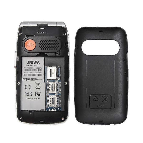 V202T 4G 2,4-tums vikbar telefon Black