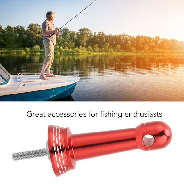 Spinning Reel Stand Balanse - Helt i metall - Stativ for fiskehjul - Tilbehør til fiskehjul - Rød