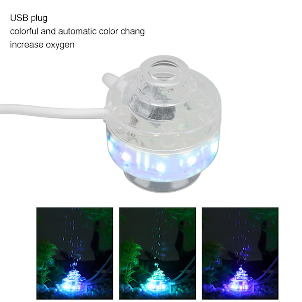 Nedsænkelige LED-poollamper Farverige Vandtætte Mini-akvarielys til Damspringvand Akvarier