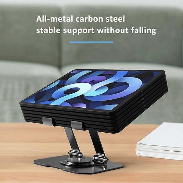 Metallinen jäähdyttävä tablettiteline JS-258 musta Black