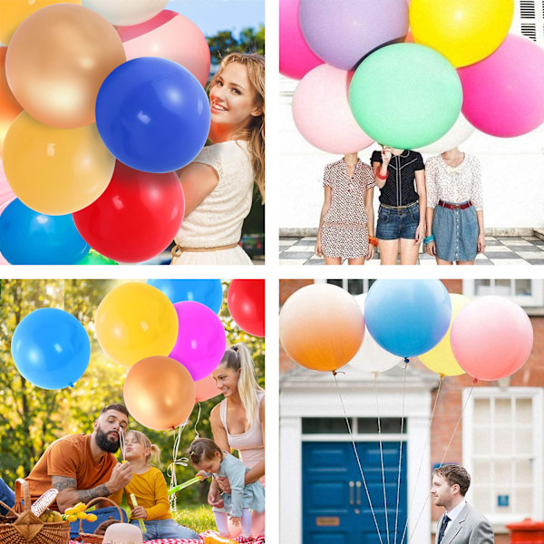 Festligt Sortiment, Kraftiga Ballonger För Minnesvärda Tillfällen, Naturligt Latexmaterial Säkerställer Säkerhet Och Hållbarhet, Perfekt För Födelsedag
