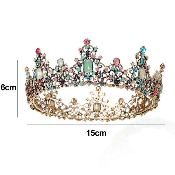 Bryllupstiara Krystal Rhinestones Tiara Krone Kampsport