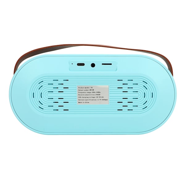 Mini Karaoke Maskin Färgglad Ljus Typ C Bluetooth 5.0 Högtalare Trådlös Blå Mikrofon för Fest Födelsedag