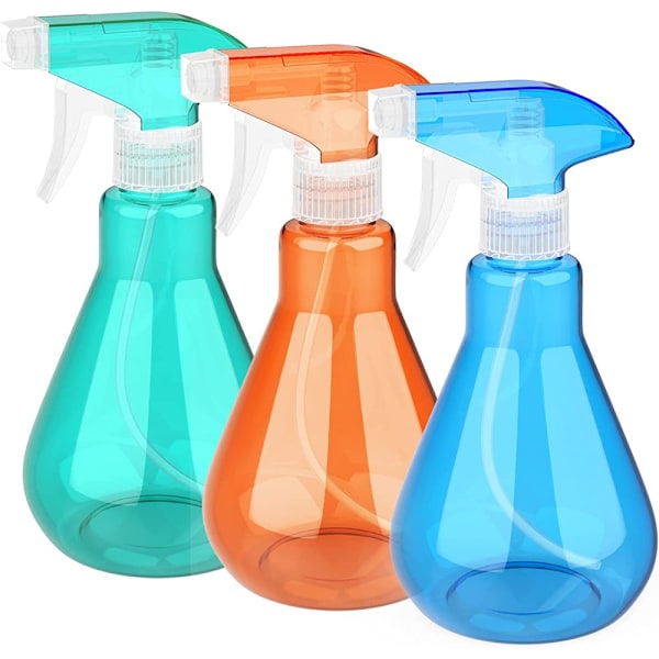Tomme sprayflasker, mist og stream-tilstande