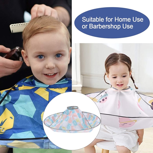 Kids Haircut Cape Hair Cutting Cape, Barber Cape Foldbar