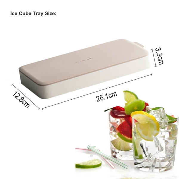 Ice Cube Tray Silikon Easy Release flexibla brickor Molds med
