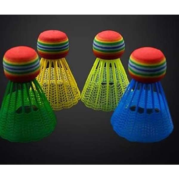 10 pakke badmintonballer, nylon badmintonstabil, slitesterk