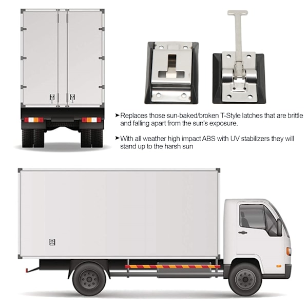 Trailer Dørholder T-formet Lås 316 Rustfrit Stål Heavy Duty Universal til RV Campingvogne