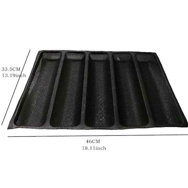 Mångsidig silikonfiberglasform, non-stick återanvändningsbar bakform med perforerad design för jämn värmefördelning